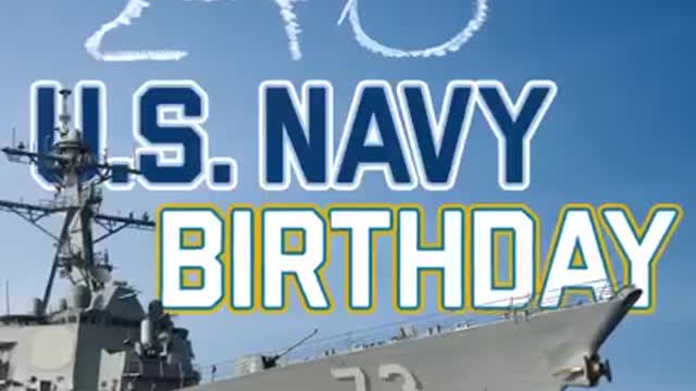 246 candles. 🎂 246 years of service to this great Nation. #ResilientandReady #246NavyBirthday