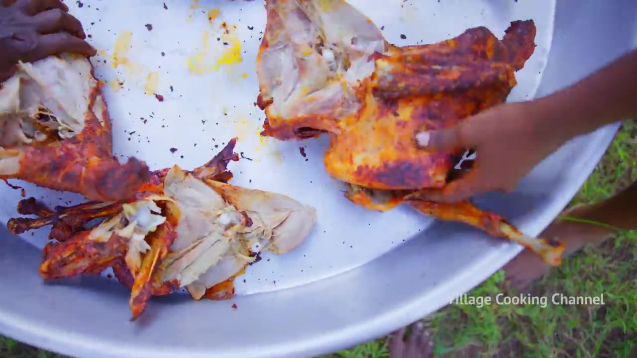 TURKEY GRILL _ Full Turkey Grill Recipe Cooking In Village _ Grilled Recipe _ Delicious Turkey Grill