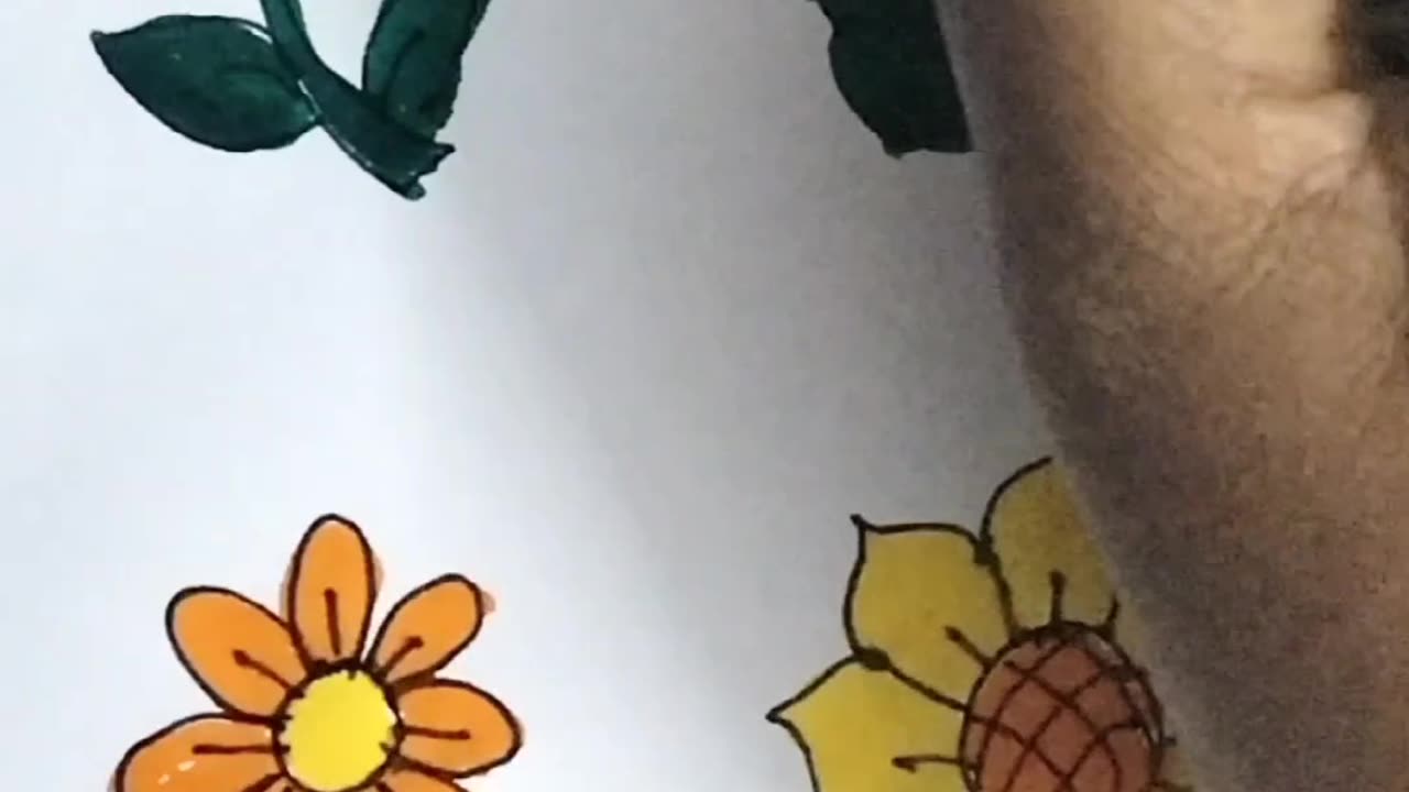 Drawing flowers easily