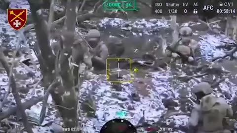 Ruzzian soldier decided to live surrendering to the drone. Great job by Private Mavic