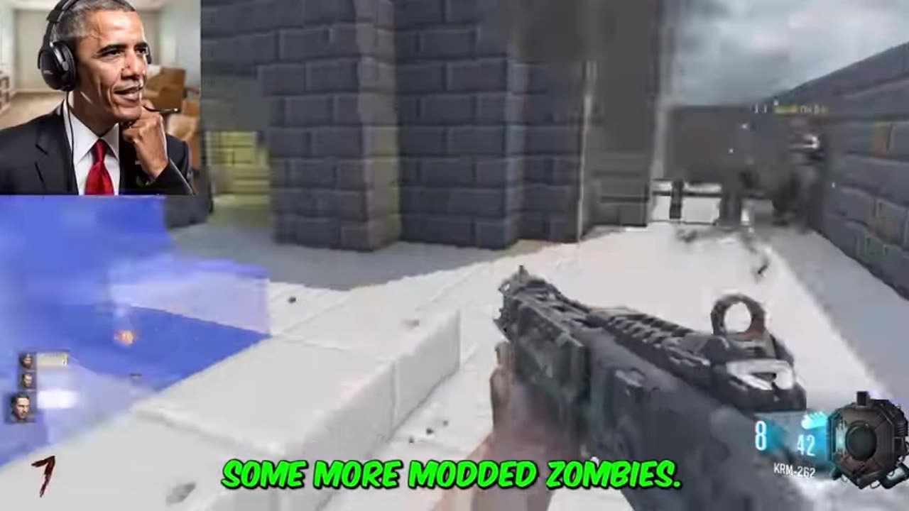 Presidents play call of duty zombies mod !