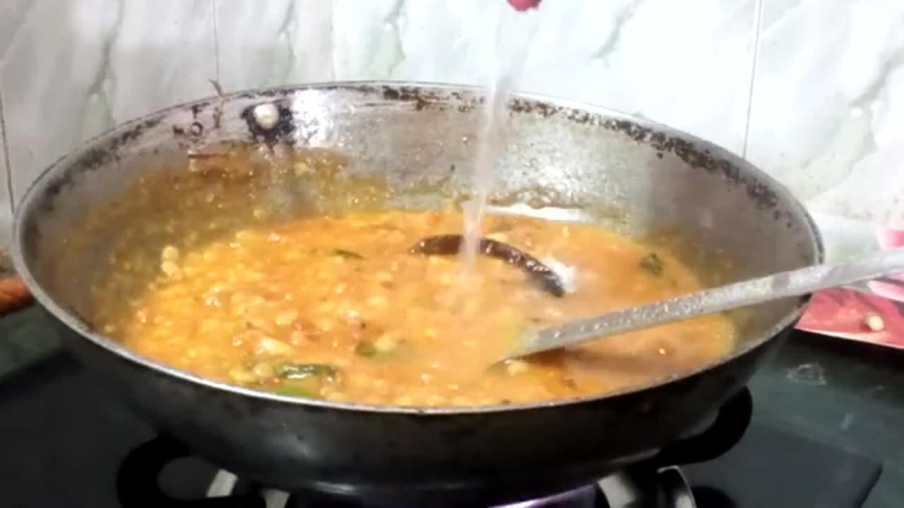 INDIAN RECEIPY II KHATTA MEETHA DAL II DAL RICE & FISH FRY II COMPLETE DINNER RECIPE II