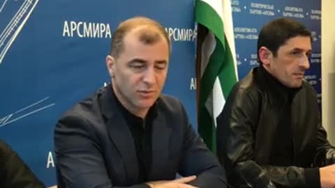 Пресс-конференция руководителей НПСА (Народного-патриотического Союза Абхазии) - 03.12.2021