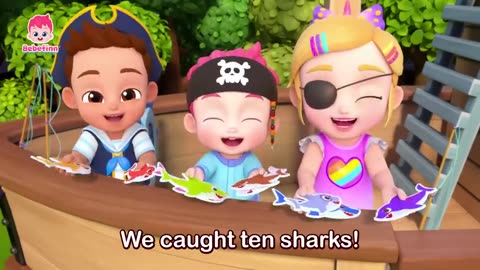 🔟🦈 Ten Little Sharks | EP121 | Bebefinn Nursery Rhymes for Kids