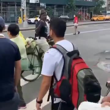 Black man shouting anti-Chinese epithets punched by Asian man
