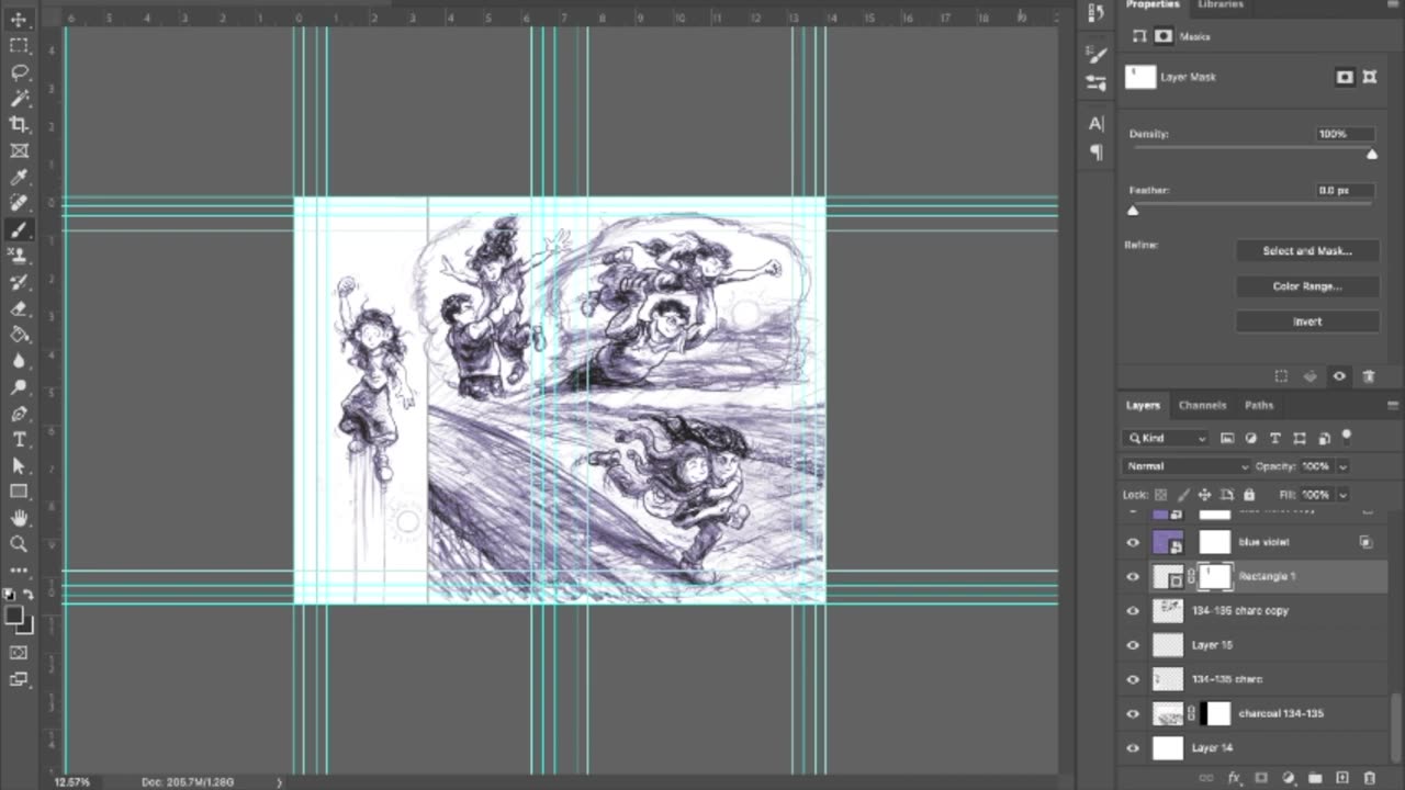 Art Timelapse: Lettering Page 134 with @Airwingmarine Music