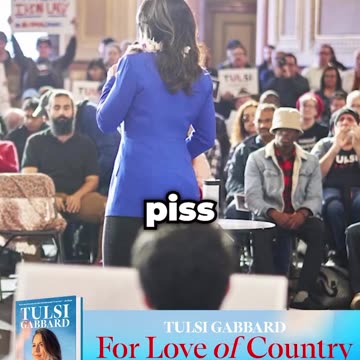 The beautiful US Lieutenant Colonel Tulsi Gabbard presents her book "For Love of Country".
