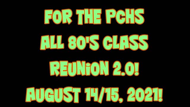 PCHS All 80's Reunion 2.0 - Promo 1