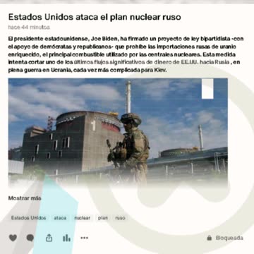 Estados Unidos ataca el plan nuclear ruso