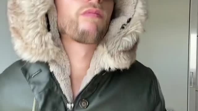 Me checking what to wear in Sweden