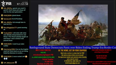 2022-04-02 07:10 EDT - Patriots Rising: with Lady RWB, Q Trooper & Majjik
