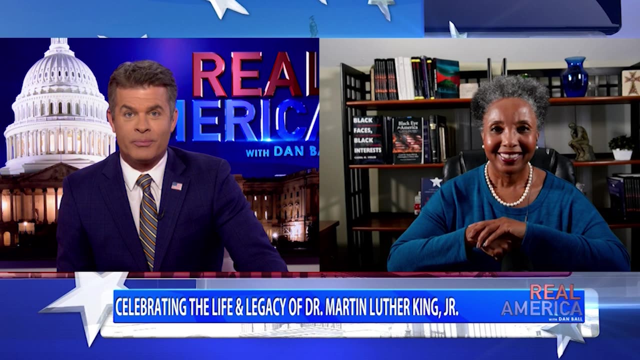 REAL AMERICA -- Dan Ball W/ Dr. Carol Swain, 1/15/24
