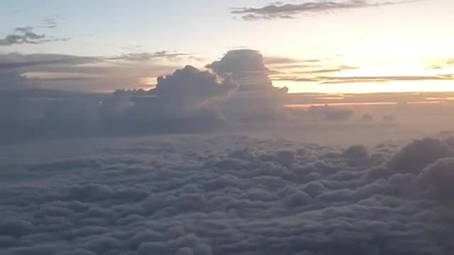 Beautiful scenery in the sky