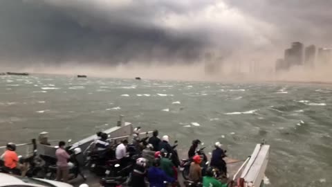 River storms in Cambodia