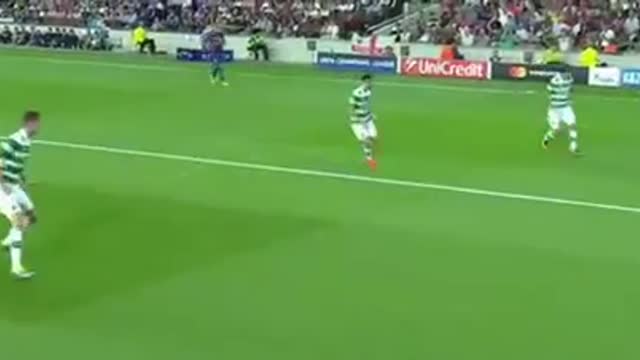 Andres Iniesta magic volley goal vs Celtic