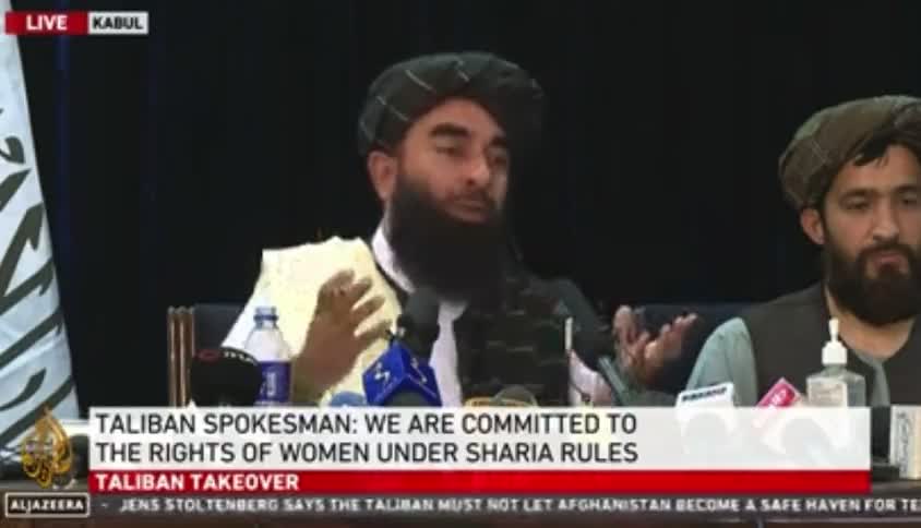 Spokesman for the Taliban...