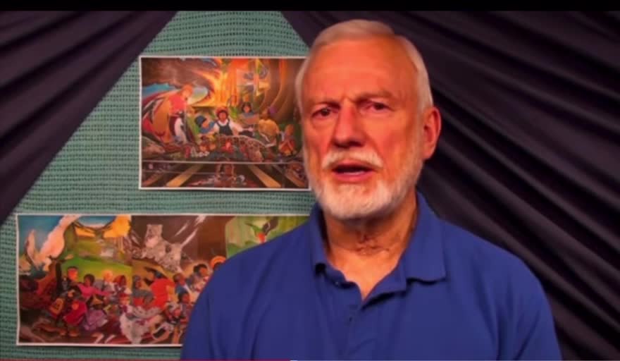 Denver Airport mural decode Dave Oneegs telegram