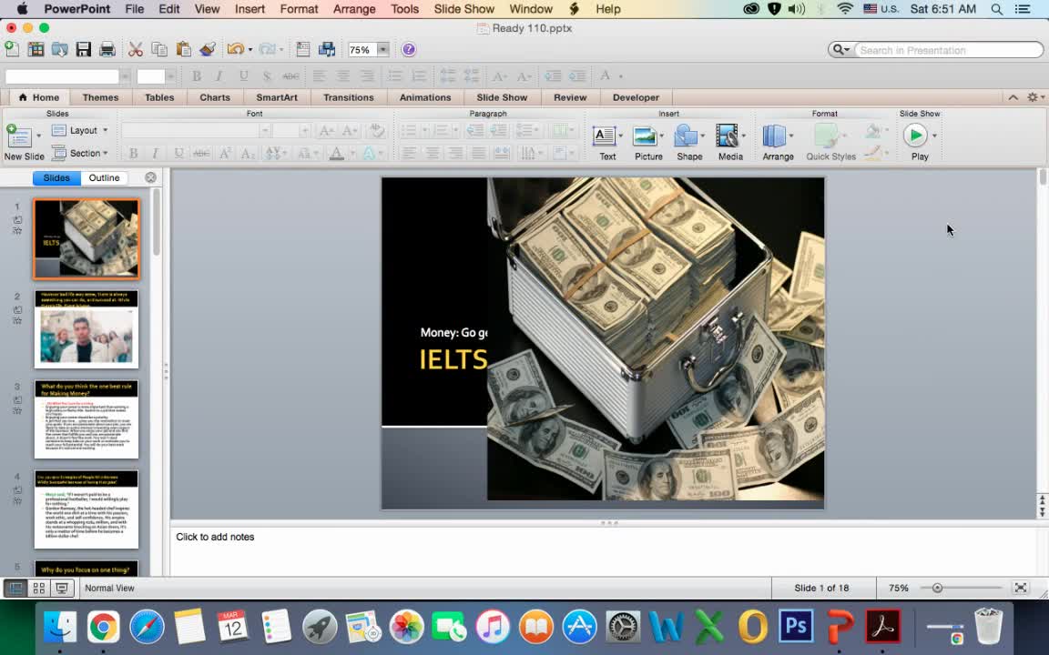 Money: Just one secret to getting it! IELTS Advanced Topics