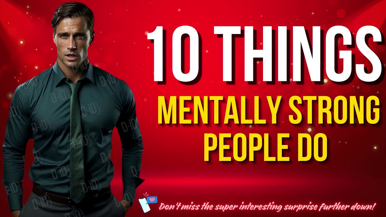 10 Things Mentally Strong People Do