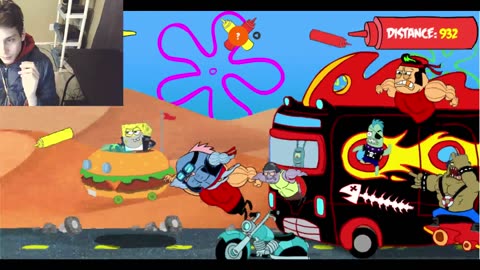 Failed Attempt #91 To Complete Level 3 In The SpongeBob SquarePants MadBob WarriorPants Video Game