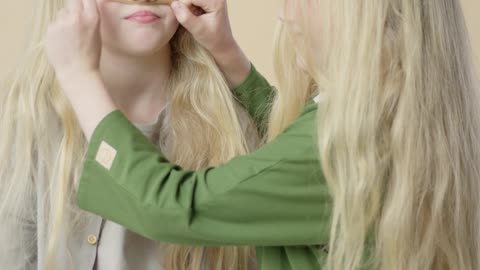 Cute sisters doing weird things