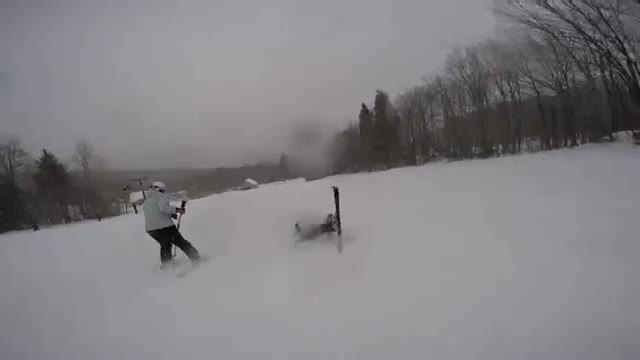 Christmas Day close call on the ski slopes