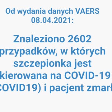 Poszczególne okresy raportu Vaers