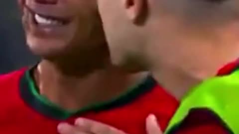 Cristiano Ronaldo crying after missing his shot