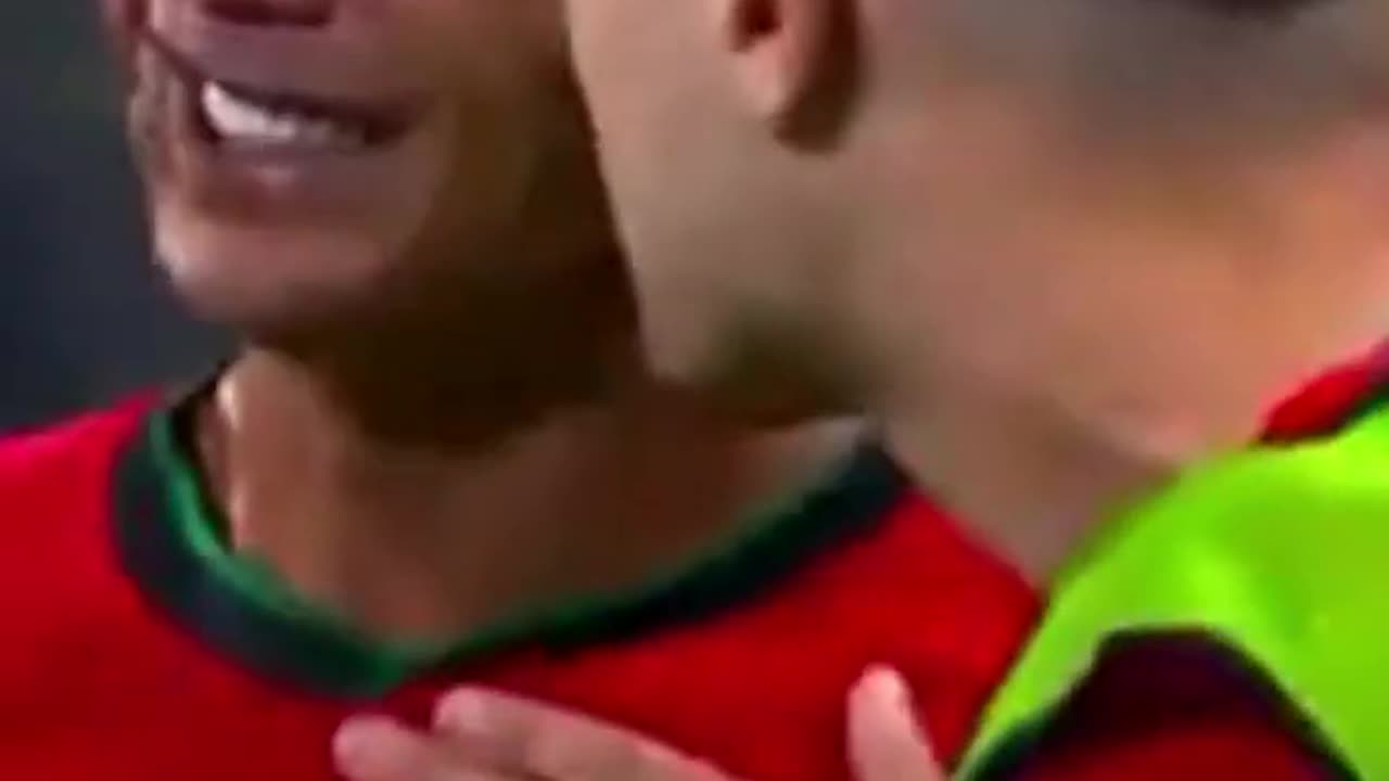 Cristiano Ronaldo crying after missing his shot