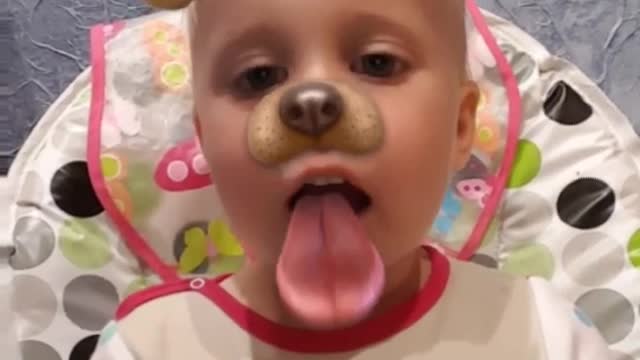 HILARIOUS Baby SNAPCHAT Puppy Face Post !!!