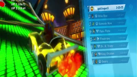 Hyper Spaceway Nintendo Switch Gameplay - Crash Team Racing Nitro- Fueled