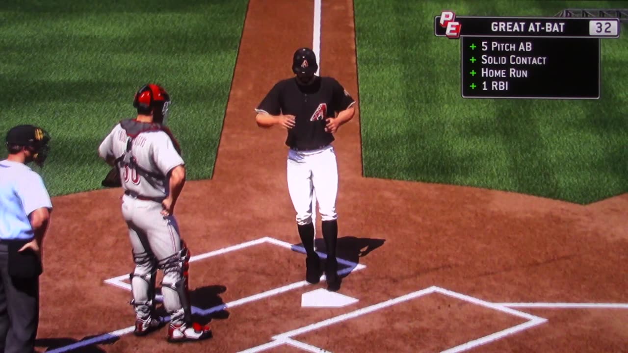 MLB The Show: Diamondbacks vs Reds (S16 G59 Hulse 2 HRs)