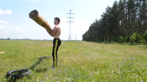 Squat exercise without equipment
