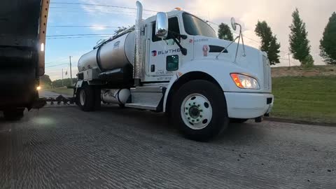 Slow motion Tack truck