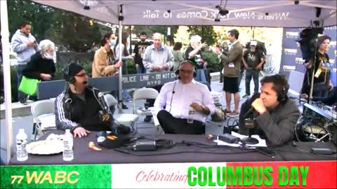 GREG KELLY DESTROYS FRANKIE RUSSO AT LIVE BROADCAST FROM 77 WABC COLUMBUS DAY.