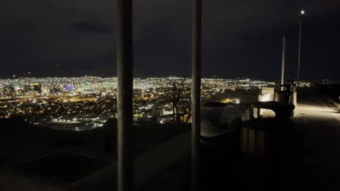 #149 A night view overlooking the border between the United States and Mexico