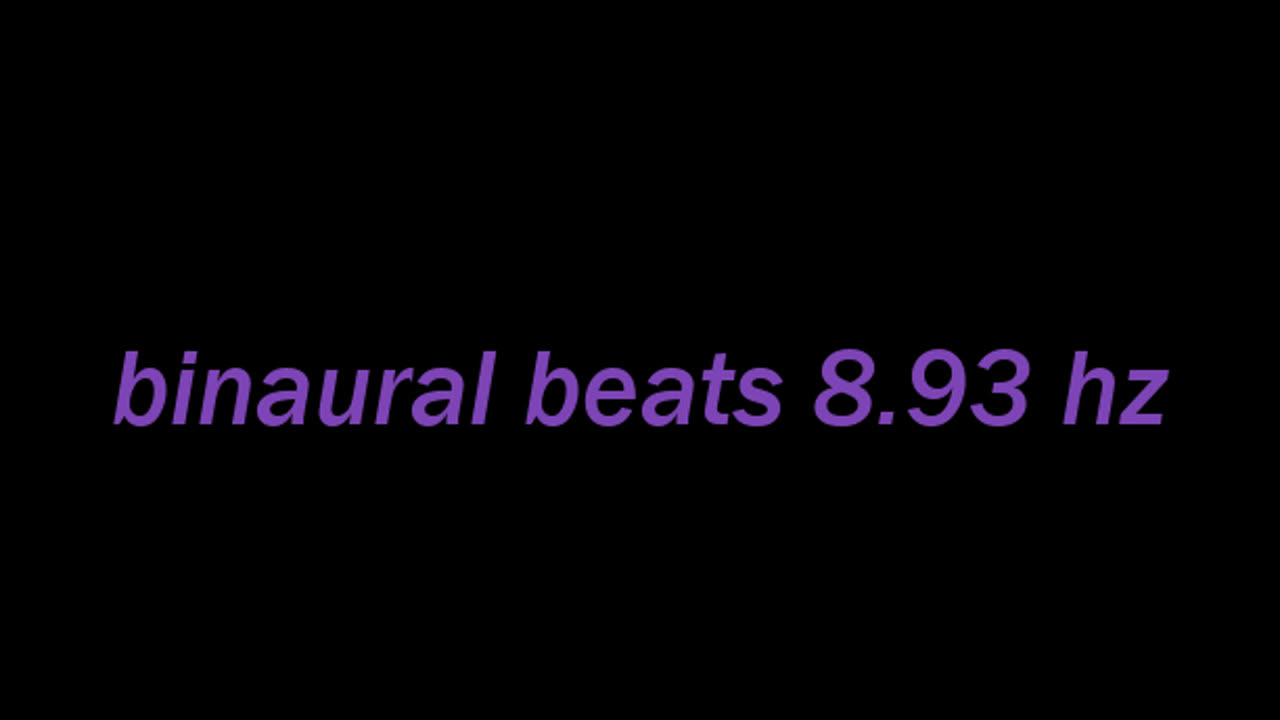 binaural beats 8.93 hz