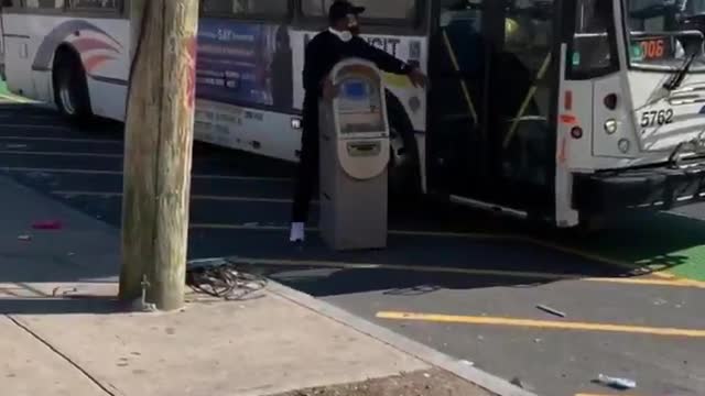 Crazy guy steals a real ATM cash machine