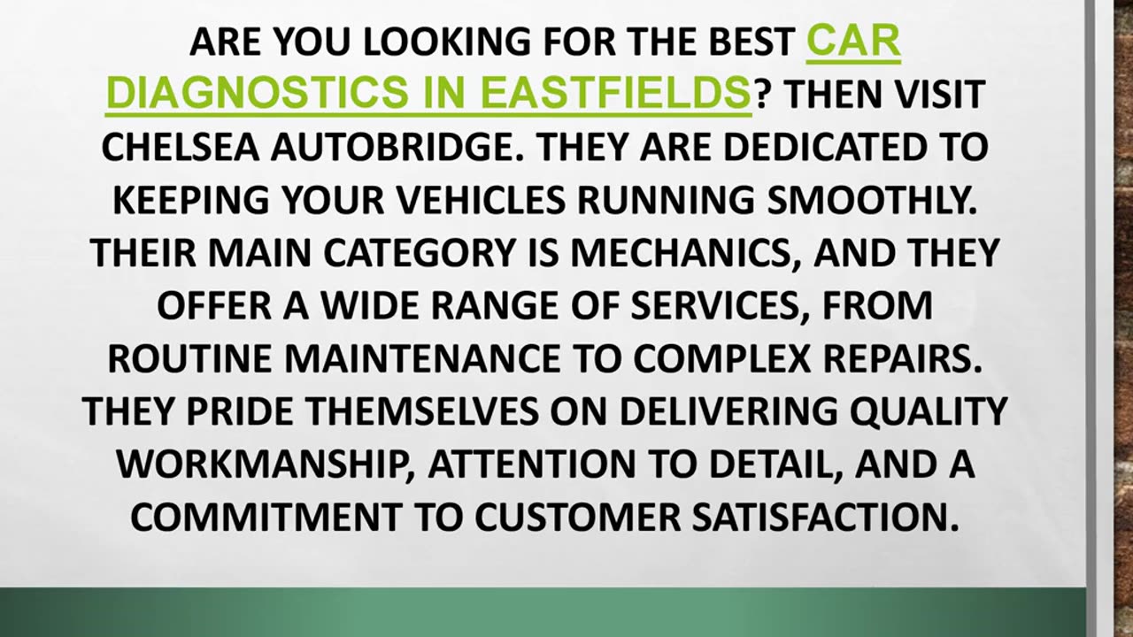 Best Car Diagnostics in Eastfields