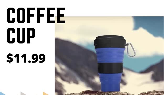 550ml Silicone Travel Folding Collapsible Coffee Cup🔥🔥