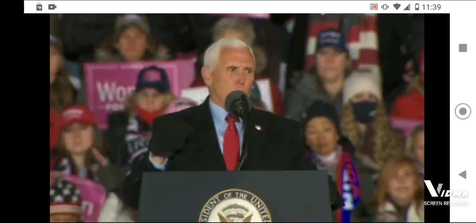 Mike Pence live Nov 2nd 2020