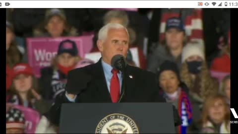 Mike Pence live Nov 2nd 2020