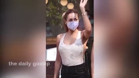 Stunning Malaika Arora 0OPS Moment Flaunting Her Backless Top Arrived For Lunch