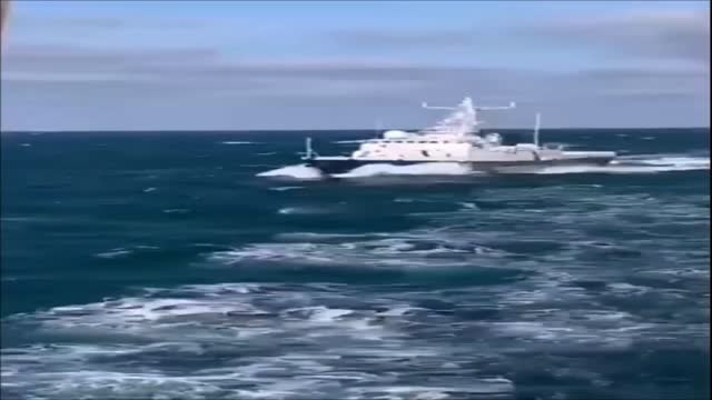 Russian coast guard ship