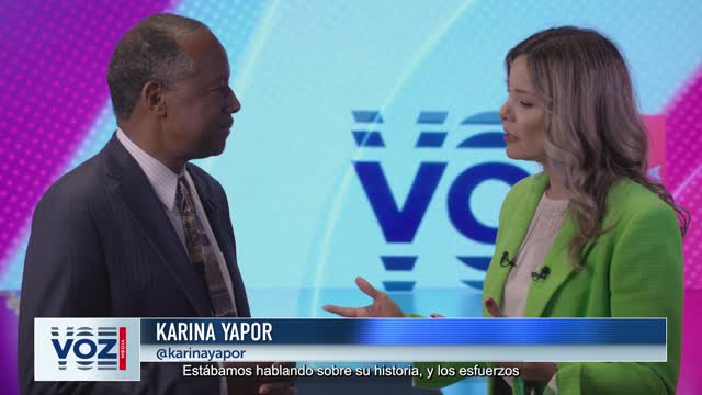 Karina Yapor entrevista al Dr. Ben Carson, ex secretario del Depto de Vivienda y Desarrollo Urbano