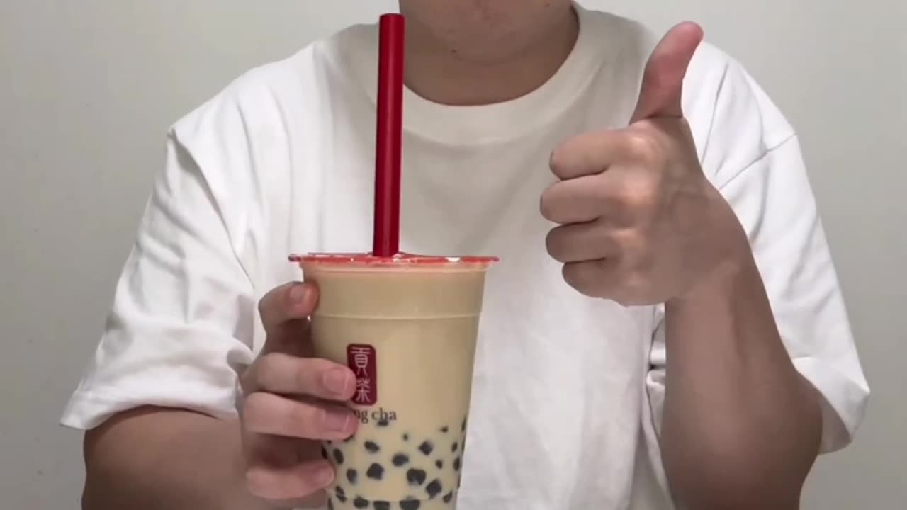 Experiment on Bubble Tea #short #video #boba