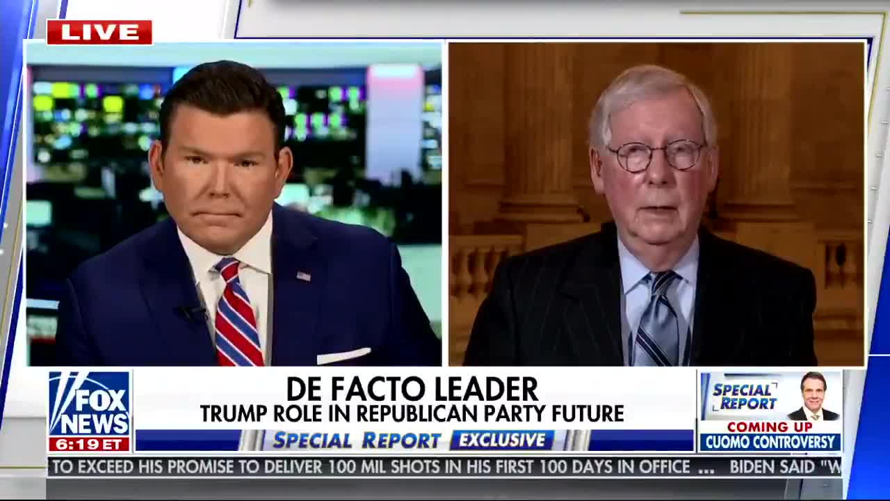 Flip Flop? McConnell Says He'll "Absolutely" Back Trump If He is the 2024 GOP Nominee