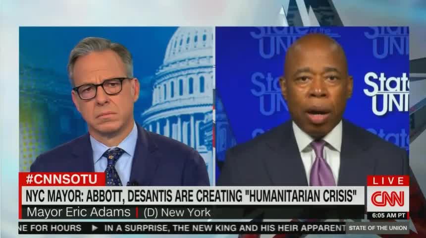 Tapper Asks Adams to Trash DeSantis, So He Does