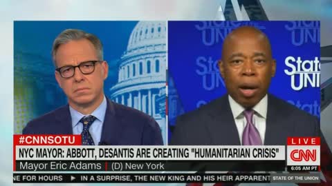 Tapper Asks Adams to Trash DeSantis, So He Does