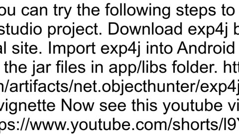 Can39t get exp4j to install